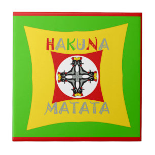 Cores de rasta divertida de Hakuna Matata: Vibrant