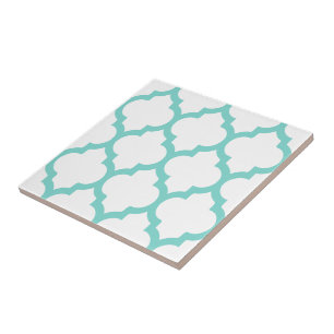 Cores DIY Padrão Quatrefoil Marroquino #5 LG Turq