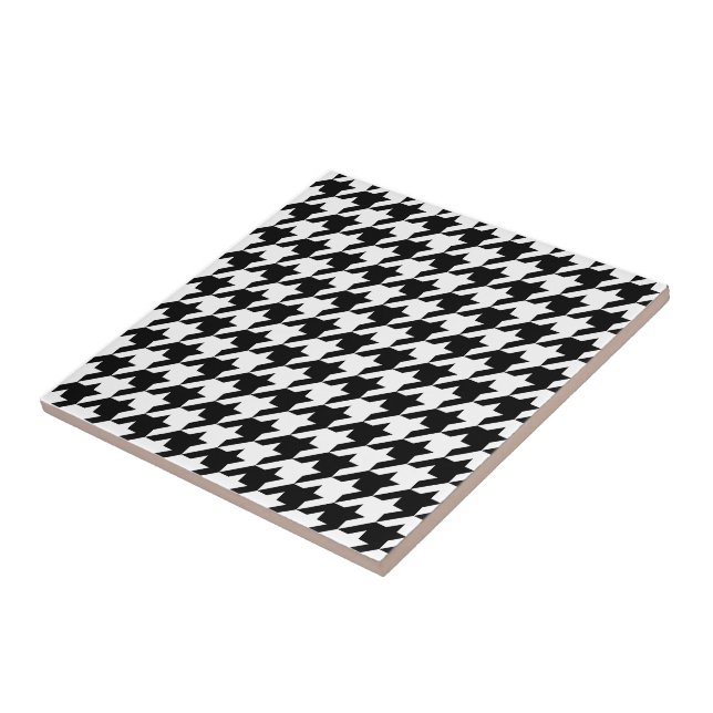 Cores DIY Padrão Xadrez Houndstooth (Lateral)
