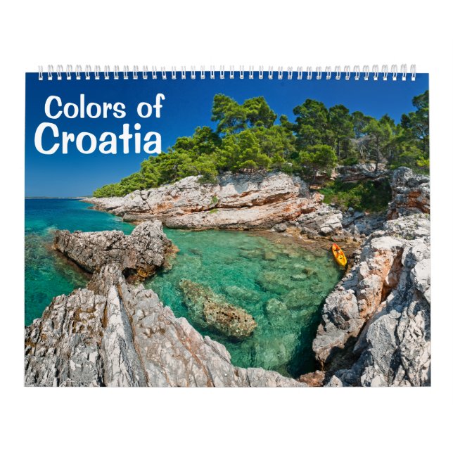Cores do calendário 2013 da foto de Croatia (Capa)