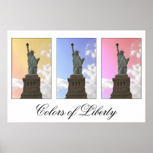 Cores do impressão da liberdade/estátua da