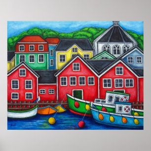 Cores do impressão de Lunenburg por Lisa Lorenz