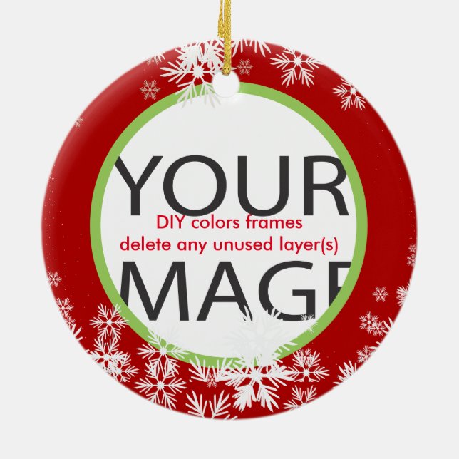 Cores do Ornamento de Fotografias Personalizadas d (Traseira)