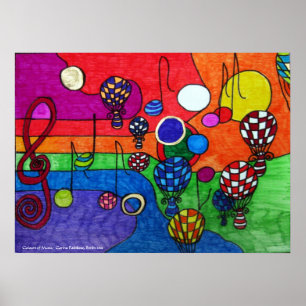 Cores do poster da música