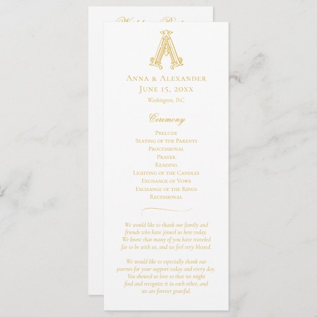 CORES EDITÁVEIS A Monograma AA Programa de Crest (Frente/Verso)