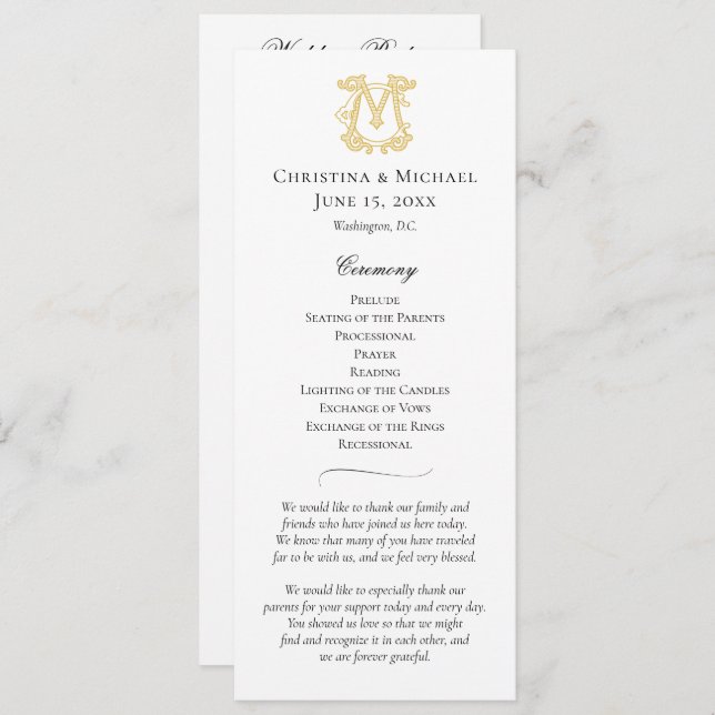 CORES EDITÁVEIS CM Monograma MC Programa Monograma (Frente/Verso)