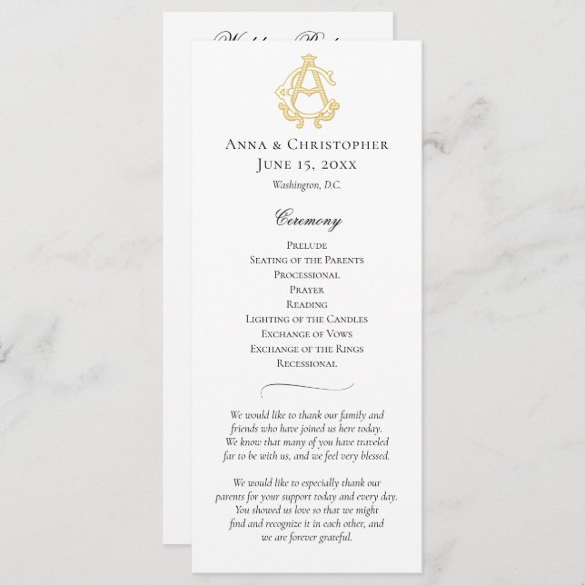 CORES EDITÁVEIS Monograma CA Monograma Programa Mo (Frente/Verso)