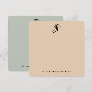 Cores Elegantes de Modelo com Monogramas Manuscrit
