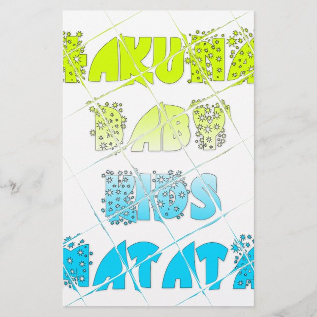 Cores Felizes Hakuna Matata Hakunamatata - Estrela (Frente)