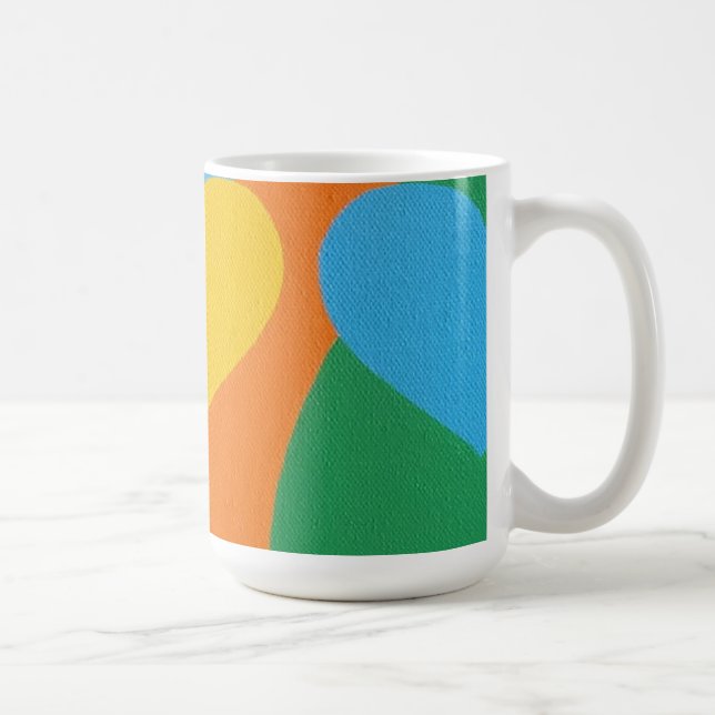 Cores Lindas e Vibrantes! Caneca de Café (Direita)