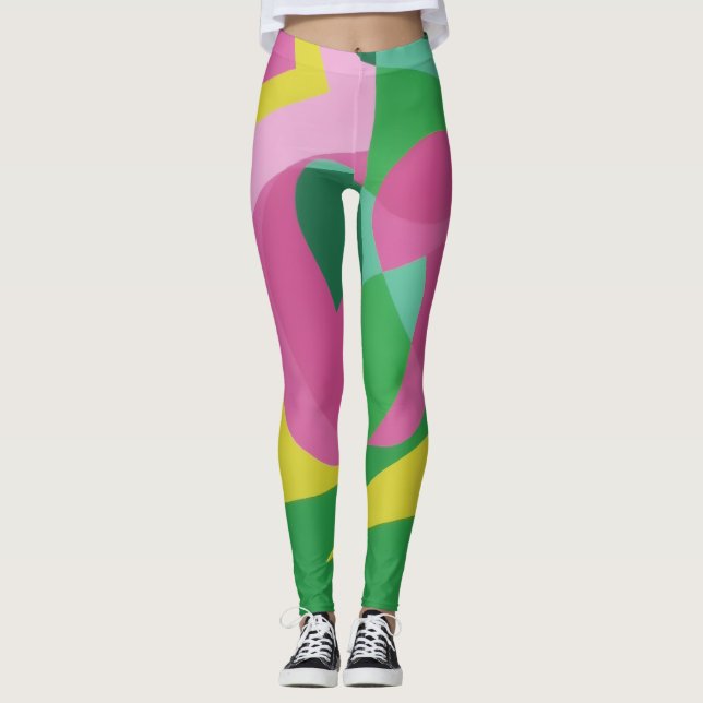 Cores Lindas e Vibrantes! Leggings (Frente)