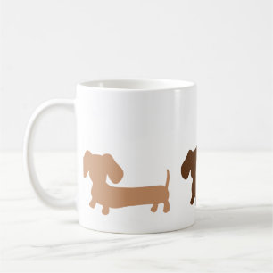 Cores masculinos de Brown da caneca do Dachshund