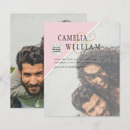 Cores Mistas do Convite para Casamento de Fotos Or