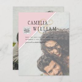 Cores Mistas do Convite para Casamento de Fotos Or