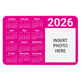 Cores Personalizadas & Calendário Ímã de Foto Pers