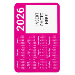 Cores Personalizadas & Calendário Ímã de Foto Pers