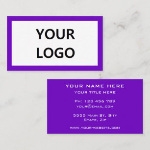 Cores Personalizadas Seu Próprio Cartão de visita 