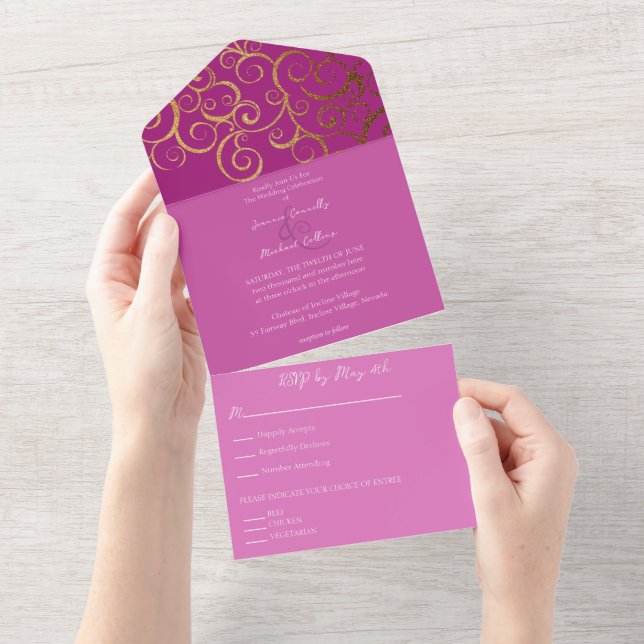 Cores Ricas com Casamento Dourado (Aba destacável)