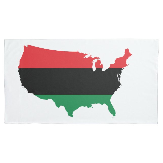 Cores Vermelhas, Pretas e Verde - Afro-Americano (Frente)