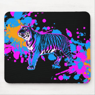 Corey Tiger 80s Tiger Pintura Salpico Mousepad