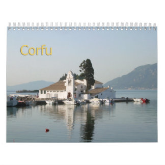 CORFU, Calendário de Parede de GRÉCIAS