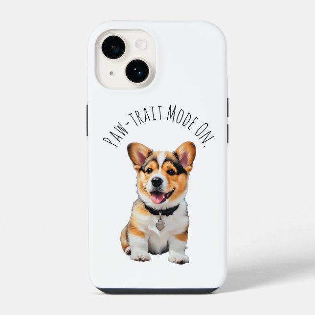 Corgi Alegre e Divertido 'Texto. Abanar. Repetir.' (Verso)