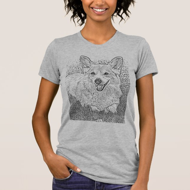 Corgi camiseta (Frente)