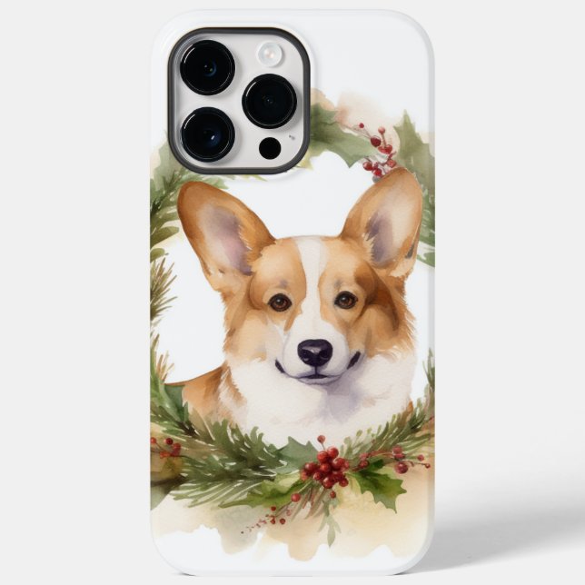 Corgi Christmas Wreath Festivo Pup (Verso)