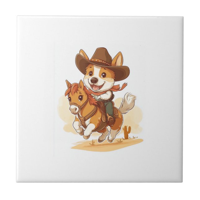 Corgi Cowboy � Cão de Rodeio Western (Frente)