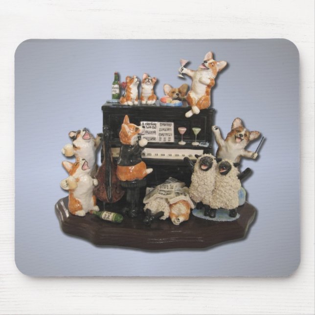 "Corgi da hora Yappy" & carneiros Mousepad (Frente)