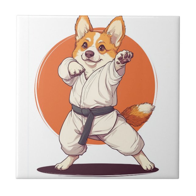 Corgi de Karatê � Cachorro de Artes Marciais (Frente)