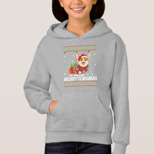 Corgi Dog Feliz Papais noeis de Natal Corgi Ugly C