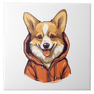 Corgi Engraçado Vestindo Moletom