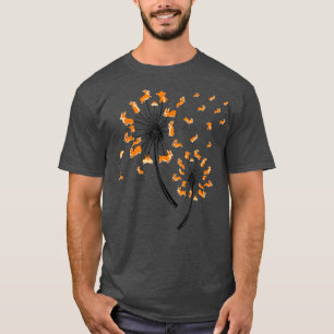 Corgi Flower Dandelion Camisa Cão Cachorro Lover T