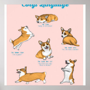 Corgi Language Impressão