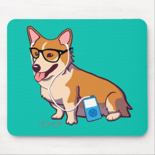 Corgi Mousepad do hipster (sem texto)