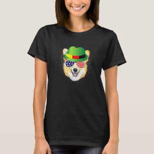 Corgi Oktoberfest Camiseta Homens Lederhosen Chapé