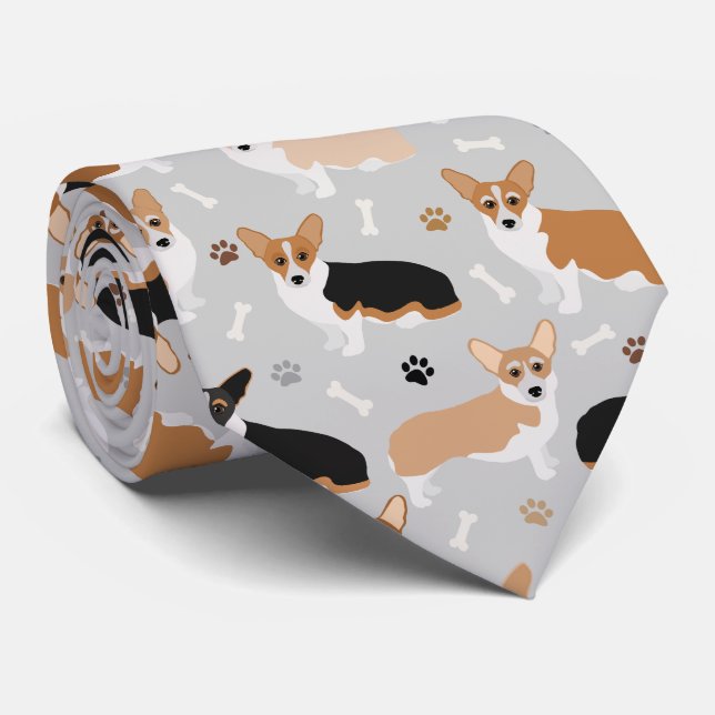 Corgi - Peitos de Cachorro e Gravata de Cachorro (Rolled)