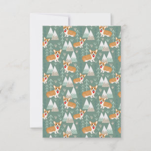 Corgis no Padrão da Floresta das Montanhas