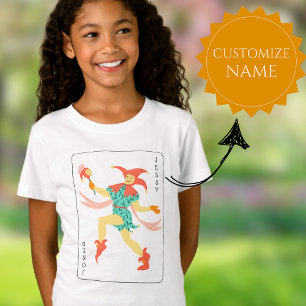 Coringa Engraçado Correspondendo Camisetas da Filh