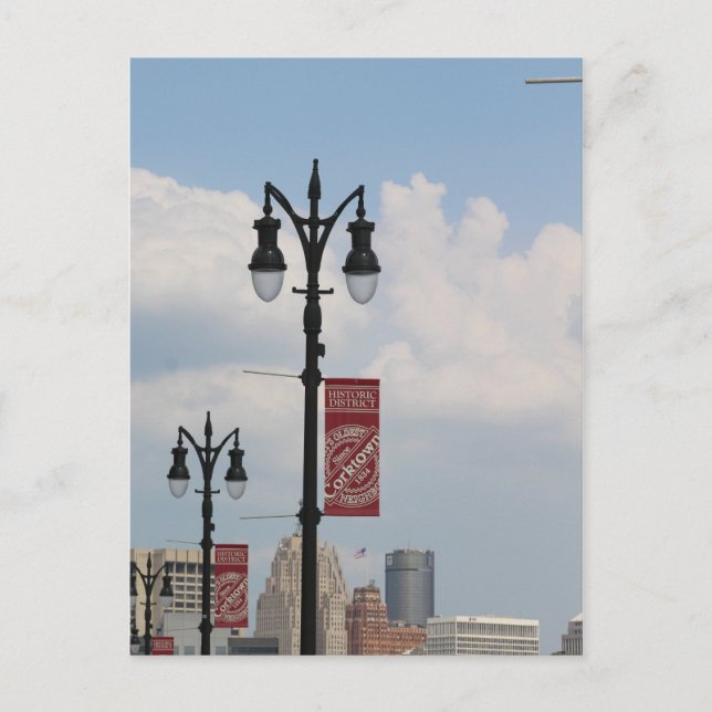 Corktown, Detroit, Michigan, cartão postal (Frente)