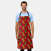 Corn Husks All-Over Impressão Apron