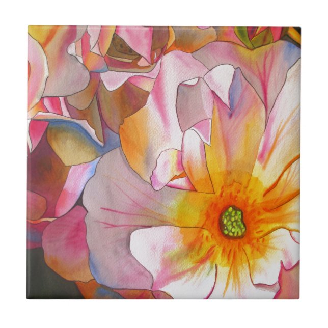 Cornelia pastel rosa rosa rosa com aquarela (Frente)