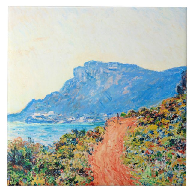 Corniche perto de Mônaco, por Claude Monet (Frente)