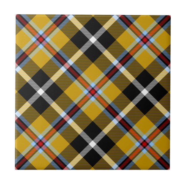 Cornish National Tartan Yellow and Black Xadrez (Frente)