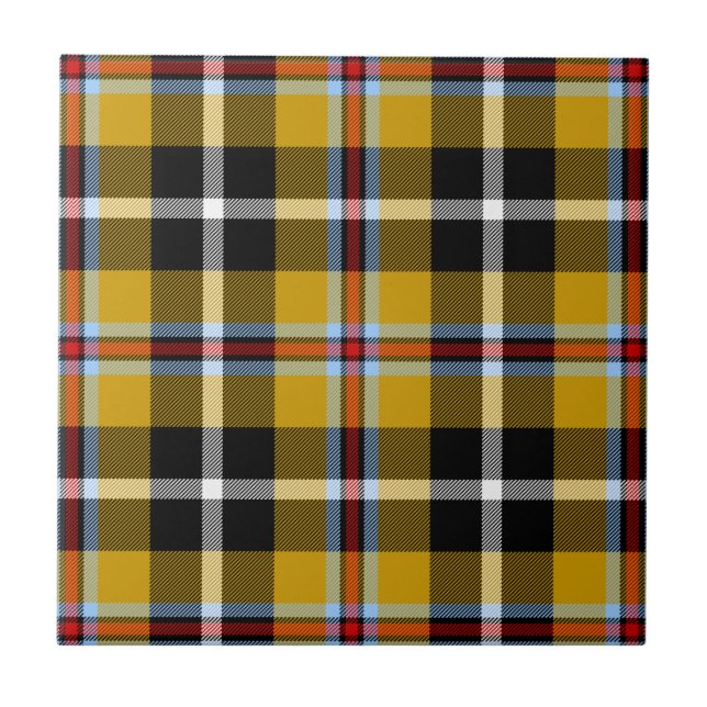 Cornish National Tartan Yellow and Black Xadrez (Frente)