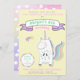 Corno de Unicórnio | Convite à Festa de aniversari