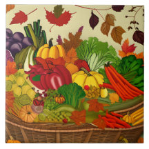 Cornucopia cheio de produtos hortícolas