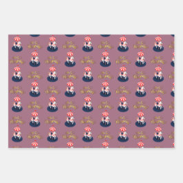 Coro Carrossel, Padrão Delicado. Rosa e bege.