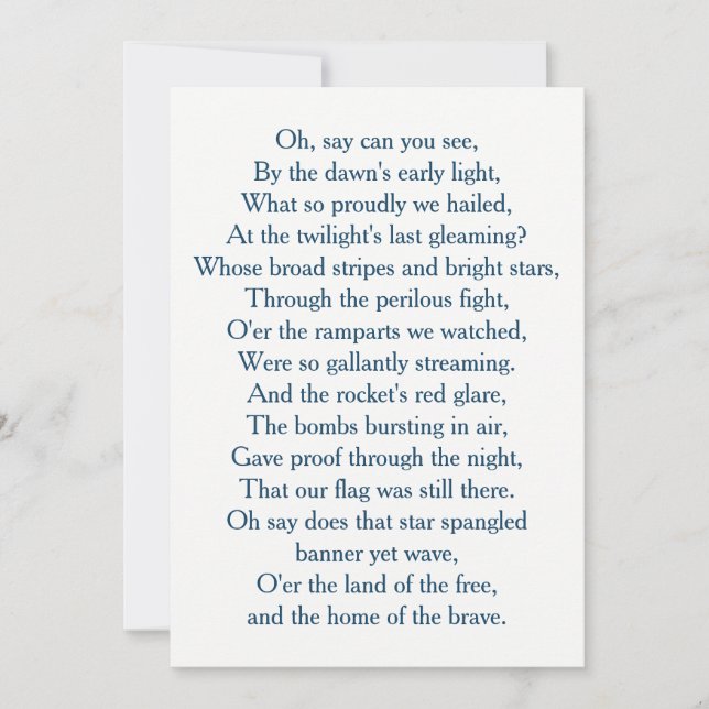 Coro do Hino Nacional de Bandeira dos EUA (Frente)